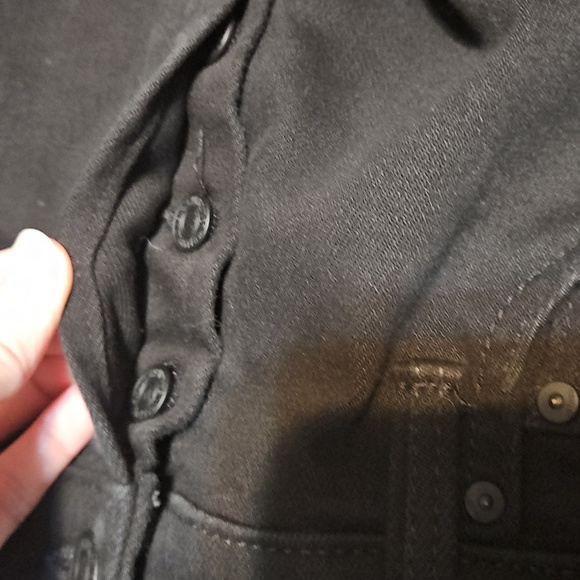 NWOT MOTHER The Tomcat Ankle Black Denim Buttonfly Stretch Jeans - Picture 13 of 16